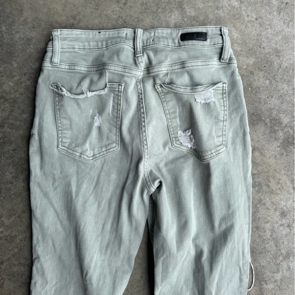 Kut from the Kloth Distressed Green Jeans